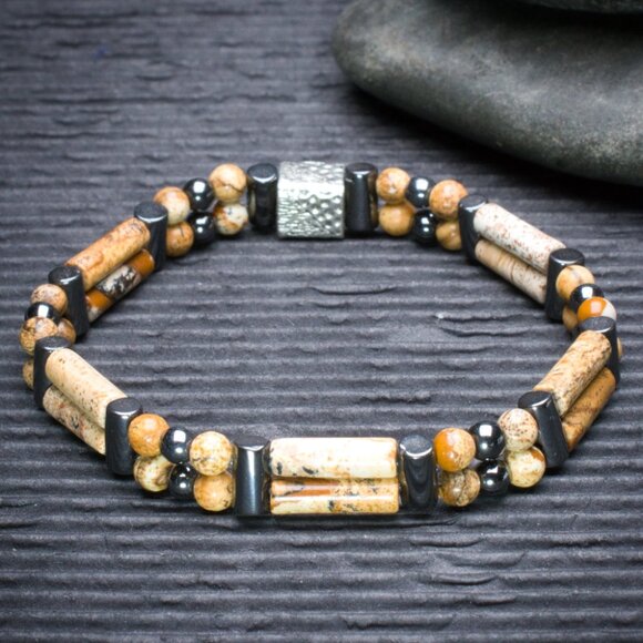 Picture Jasper Double Power Bracelet - Picture 2 of 2